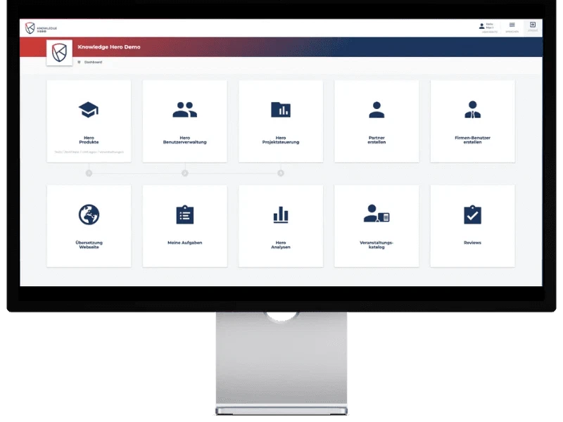 easyTraining: Anwendung auf dem Desktop